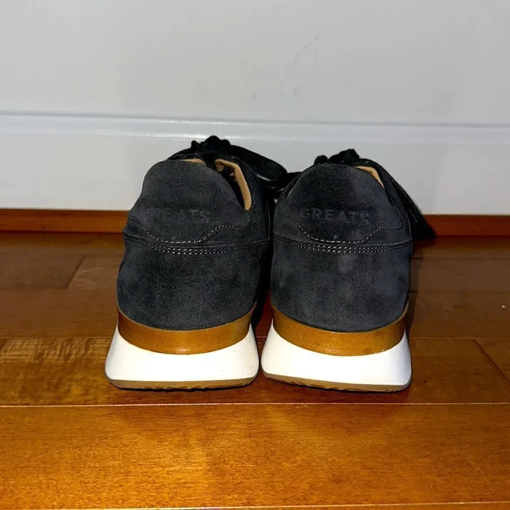 Greats Pronto Graphite Nubuck Sneakers Sz 45/12